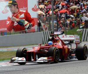Puzzle Fernando Alonso - Ferrari - Grand Prix της Ισπανίας (2012) (2η θέση)